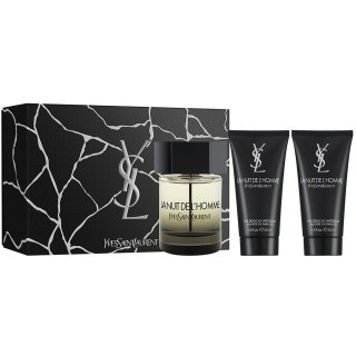 La Nuit De L'Homme zestaw woda toaletowa spray 100ml + żel pod prysznic 2x50ml Yves Saint Laurent