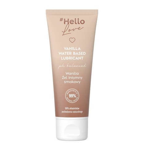 Hello Love Water Based Lubricant żel intymny na bazie wody Vanilla 75ml Hello Love Water Based Lubricant żel intymny na bazie wody Vanilla 75ml
