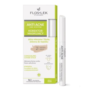 Floslek Anti Acne 24h System korektor maskujący 2 Naturalny