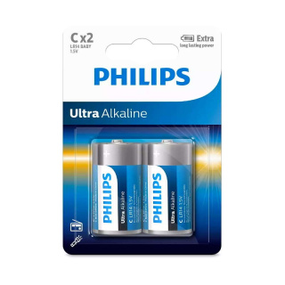 Philips Ultra Alkaline Baterie alkaliczna C R14 LR14 2 sztuki