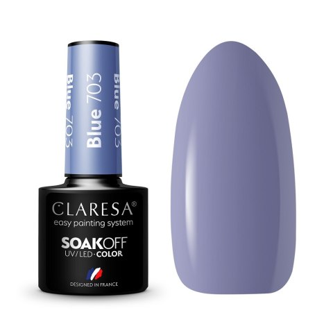 Claresa Soak Off UV/LED Blue lakier hybrydowy 703 5g