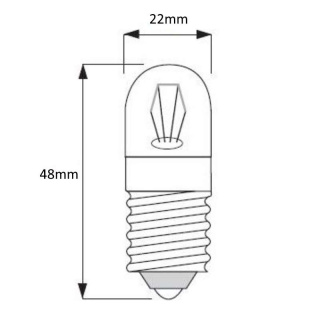 Żarówka niskonapięciowa do napędu bramy garażowej E14 25W 24V mocna