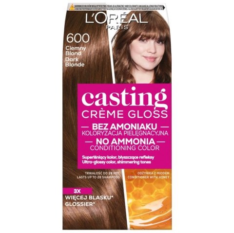 L'Oreal Paris Casting Creme Gloss farba do włosów 600 Ciemny Blond L'Oreal Paris Casting Creme Gloss farba do włosów 600 Ciemny Blond