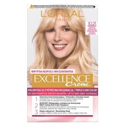Excellence Creme farba do włosów 10.21 Bardzo Bardzo Jasny Perłowy Blond L'Oreal Paris