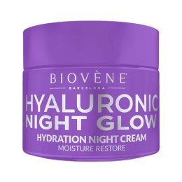 Hyaluronic Night Glow nawilżający krem do twarzy na noc 50ml Biovene