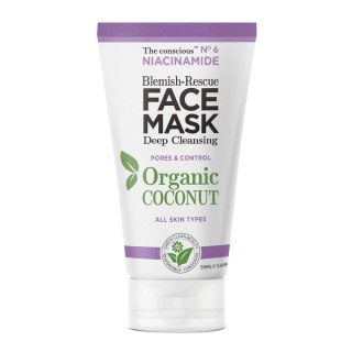 The Conscious Niacinamide maseczka do twarzy zwalczająca przebarwienia z organicznym kokosem 50ml