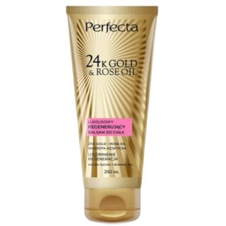 Perfecta 24K Gold & Rose Oil luksusowy regenerujący balsam do ciała 200ml