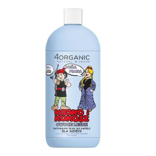 4organic Kajko i Kokosz naturalny płyn do kąpieli dla dzieci Duża Piana 500ml