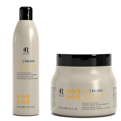 RR Keratin Star Maska odbudowująca do włosów 500ml + Szampon z keratyną 350ml RR Keratin Star Maska odbudowująca do włosów 500ml + Szampon z keratyną 350ml