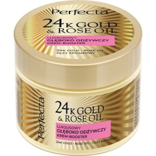 24K Gold & Rose Oil luksusowy głęboko odżywczy krem-booster do ciała 300g