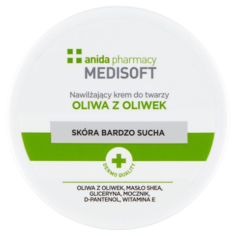 Anida Medisoft nawilżający krem do twarzy oliwa z oliwek 100ml Anida Medisoft nawilżający krem do twarzy oliwa z oliwek 100ml