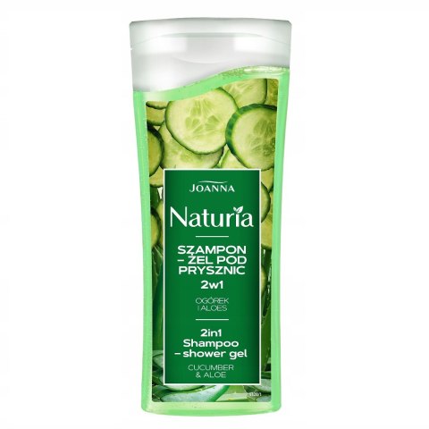 Joanna Naturia szampon-żel pod prysznic 2w1 Ogórek i Aloes 100ml Joanna Naturia szampon-żel pod prysznic 2w1 Ogórek i Aloes 100ml
