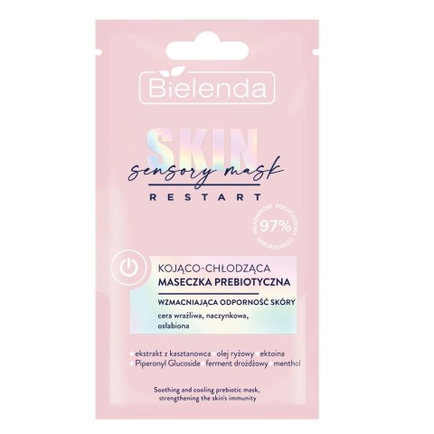 Bielenda Skin Restart Sensory Mask kojąco-chłodząca maseczka prebiotyczna 8g Bielenda Skin Restart Sensory Mask kojąco-chłodząca maseczka prebiotyczna 8g