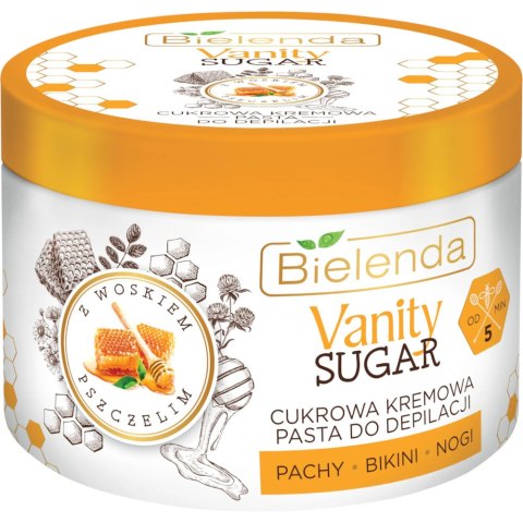 Bielenda Vanity Sugar cukrowa kremowa pasta do depilacji 100g Bielenda Vanity Sugar cukrowa kremowa pasta do depilacji 100g