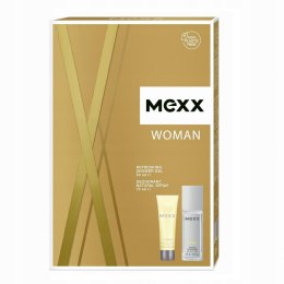 Woman zestaw dezodorant w naturalnym sprayu 75ml + żel pod prysznic 50ml Mexx