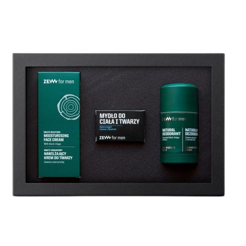 Zew For Men Zestaw Dla Każdego nawilżający krem do twarzy 80ml + mydło do ciała i twarzy 85ml + dezodorant w sztyfcie 80ml Zew For Men Zestaw Dla Każdego nawilżający krem do twarzy 80ml + mydło do ciała i twarzy 85ml + dezodorant w sztyfcie 80ml
