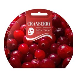 Cranberry Nourishing & Revitalizing Mask odżywczo-rewitalizująca maseczka w płachcie 23ml MOND'SUB