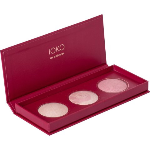 Joko My Universe paleta rozświetlaczy do twarzy 3x2g Joko My Universe paleta rozświetlaczy do twarzy 3x2g