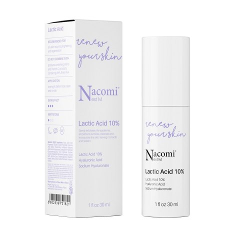 Nacomi Next Level kwas mlekowy 10% 30ml Nacomi Next Level kwas mlekowy 10% 30ml