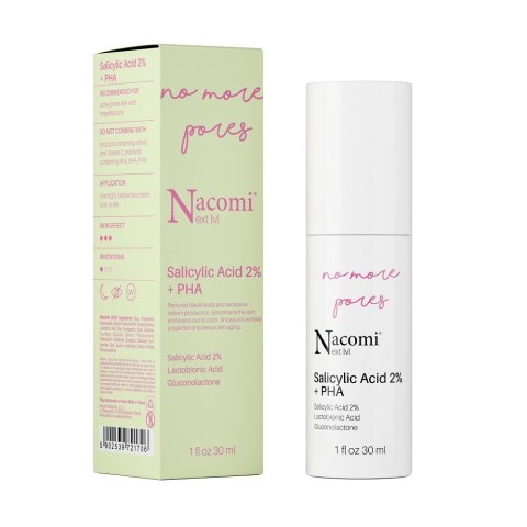 Nacomi Next Level kwas salicylowy 2% + PHA 30ml Nacomi Next Level kwas salicylowy 2% + PHA 30ml