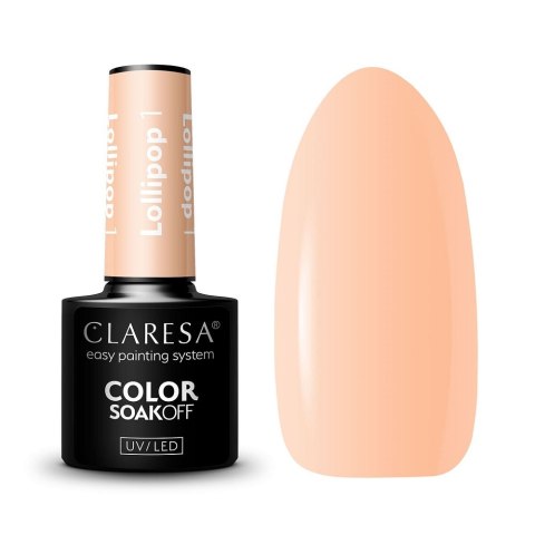 Claresa Soak Off UV/LED Lollipop lakier hybrydowy 1 5g Claresa Soak Off UV/LED Lollipop lakier hybrydowy 1 5g
