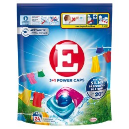 3+1 Power Caps kapsułki do prania kolorowych i ciemnych tkanin 24szt. E