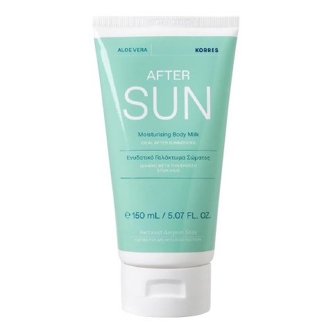 Korres Aloe Vera After Sun Moisturising Body Milk nawilżające mleczko po opalaniu z aloesem 150ml Korres Aloe Vera After Sun Moisturising Body Milk nawilżające mleczko po opalaniu z aloesem 150ml