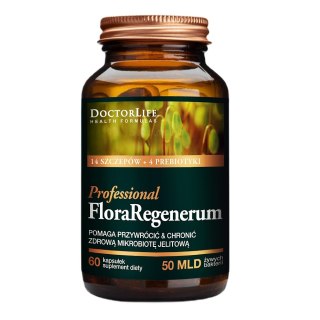 Flora Regenerum suplement diety przywracający zdrową mikrobiotę jelitową 60 kapsułek