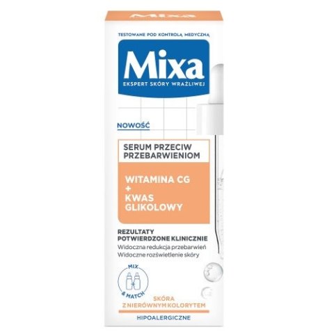 MIXA Lab serum przeciw przebarwieniom Witamina CG + Kwas Glikolowy 30ml MIXA Lab serum przeciw przebarwieniom Witamina CG + Kwas Glikolowy 30ml