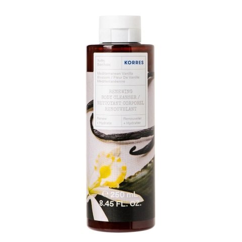 Korres Mediterranean Vanilla Blossom Renewing Body Cleanser rewitalizujący żel do mycia ciała 250ml Korres Mediterranean Vanilla Blossom Renewing Body Cleanser rewitalizujący żel do mycia ciała 250ml