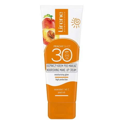 Lirene Peachy Shot odżywczy krem pod makijaż SPF30 50ml Lirene Peachy Shot odżywczy krem pod makijaż SPF30 50ml