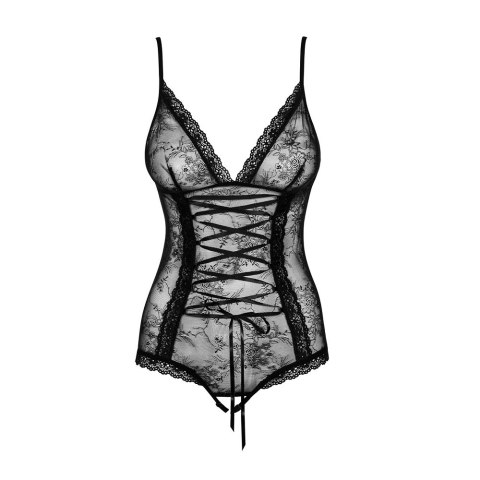 Obsessive Slevika Teddy ponętne body Black XXL Obsessive Slevika Teddy ponętne body Black XXL