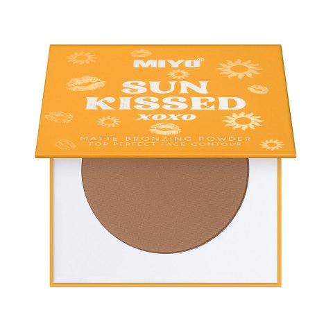 MIYO Sun Kissed Matte Bronzing Powder puder brązujący do twarzy 02 Chilly Bronze 10g MIYO Sun Kissed Matte Bronzing Powder puder brązujący do twarzy 02 Chilly Bronze 10g