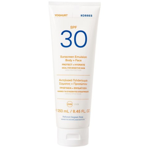 Korres Yoghurt Sunscreen Emulsion Body + Face emulsja ochronna do ciała i twarzy SPF30 250ml