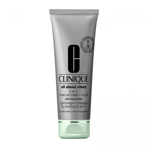 Clinique All About Clean 2-in-1 Charcoal Mask + Scrub oczyszczająca maseczka do twarzy 100ml Clinique All About Clean 2-in-1 Charcoal Mask + Scrub oczyszczająca maseczka do twarzy 100ml