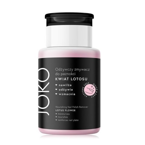 Joko Odżywczy zmywacz do paznokci z pompką Kwiat Lotosu 175ml Joko Odżywczy zmywacz do paznokci z pompką Kwiat Lotosu 175ml