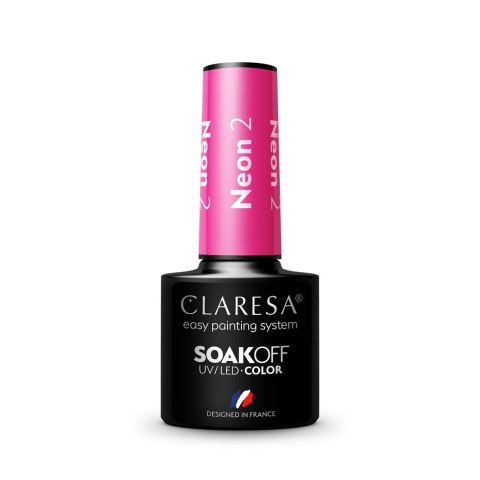 Claresa Soak Off UV/LED Neon lakier hybrydowy 2 5g