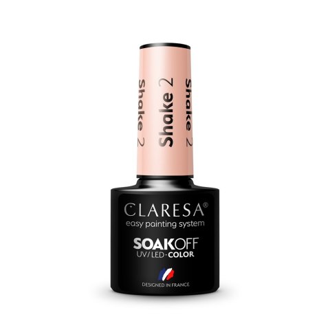 Claresa Soak Off UV/LED Shake lakier hybrydowy 2 5g Claresa Soak Off UV/LED Shake lakier hybrydowy 2 5g