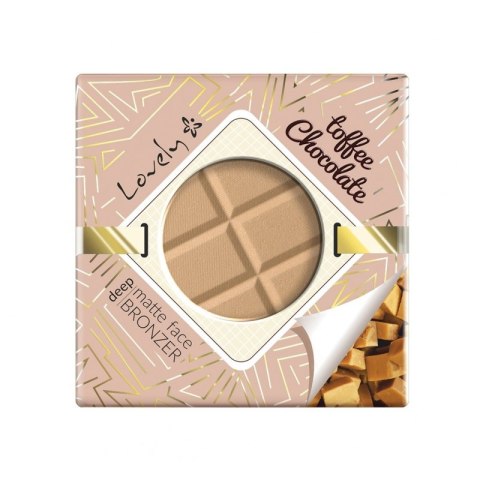 Lovely Toffee Chocolate Deep Matte Face Bronzer czekoladowy matowy puder brązujący do twarzy i ciała 9g