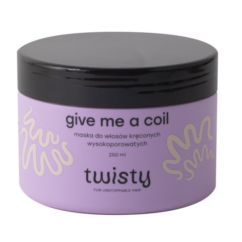 Twisty Give Me A Coil maska do włosów kręconych wysokoporowatych 250ml Twisty Give Me A Coil maska do włosów kręconych wysokoporowatych 250ml