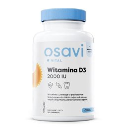 Witamina D3 2000IU suplement diety wspomagający układ odpornościowy 120 kapsułek Osavi