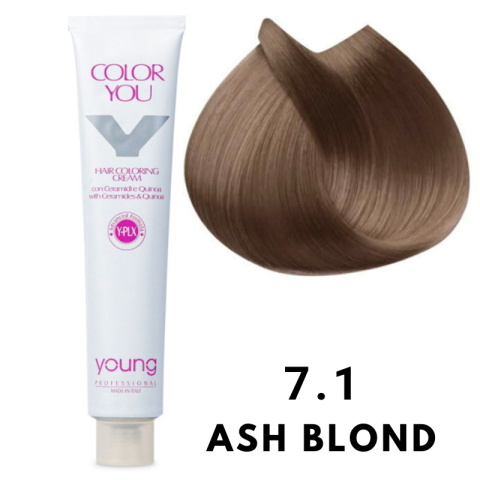 Young Color You Farba do włosów z plexem, ceramidami i quinoa 7.1 100ml Young Color You Farba do włosów z plexem, ceramidami i quinoa 7.1 100ml