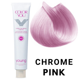 Young Color You Różowy Toner do włosów z plexem, ceramidami i quinoa Chrome Pink 100ml