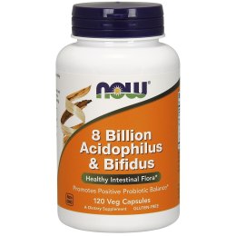 8 Billion Acidophilus & Bifidus suplement diety 120 kapsułek Now Foods