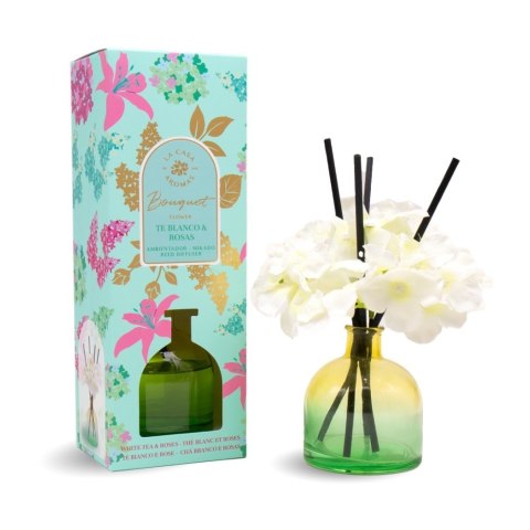 La Casa de los Aromas Flower Bouquet patyczki zapachowe Biała Herbata & Róże 170ml La Casa de los Aromas Flower Bouquet patyczki zapachowe Biała Herbata & Róże 170ml