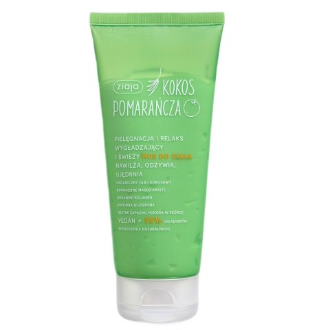 Ziaja Kokos Pomarańcza wygładzający i świeży mus do ciała 200ml Ziaja Kokos Pomarańcza wygładzający i świeży mus do ciała 200ml