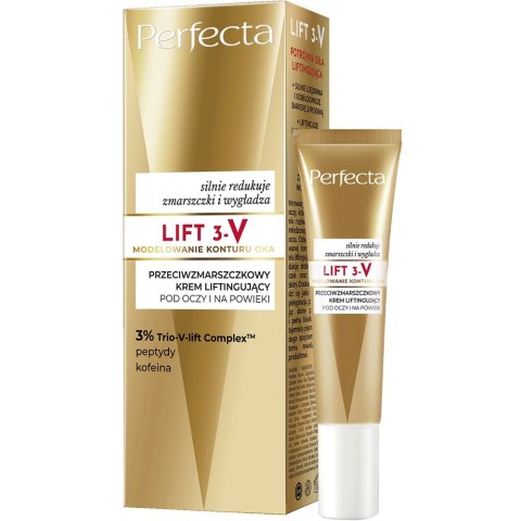 Perfecta Lift 3-V przeciwzmarszczkowy krem liftingujący pod oczy i na powieki 15ml Perfecta Lift 3-V przeciwzmarszczkowy krem liftingujący pod oczy i na powieki 15ml