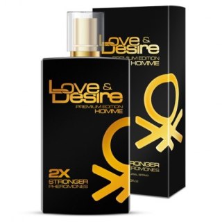 Love & Desire Premium Edition Homme 2x Stronger Pheromones feromony dla mężczyzn spray 100ml