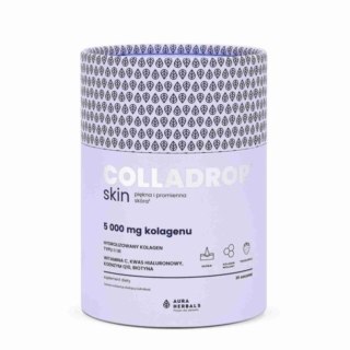 Aura Herbals Colladrop Skin kolagen morski w saszetkach 50000 mg piękna i promienna skóra 30 saszetek