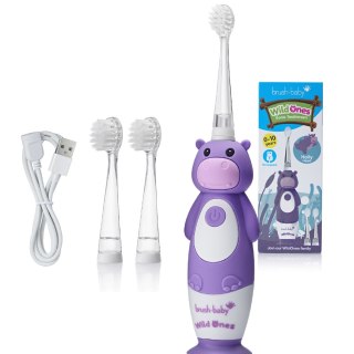 Brush-Baby WildOnes szczoteczka soniczna dla dzieci 0-10l Hippo